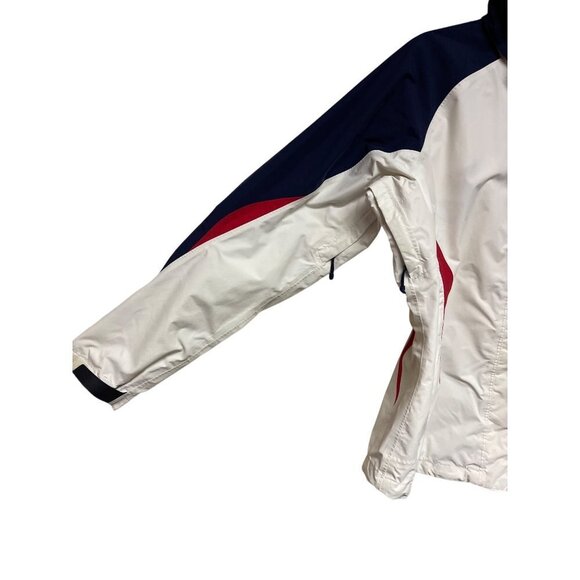 The North Face White Hyvent Hooded Outer Jacket Women's Size Large Pockets - Picture 5 of 10